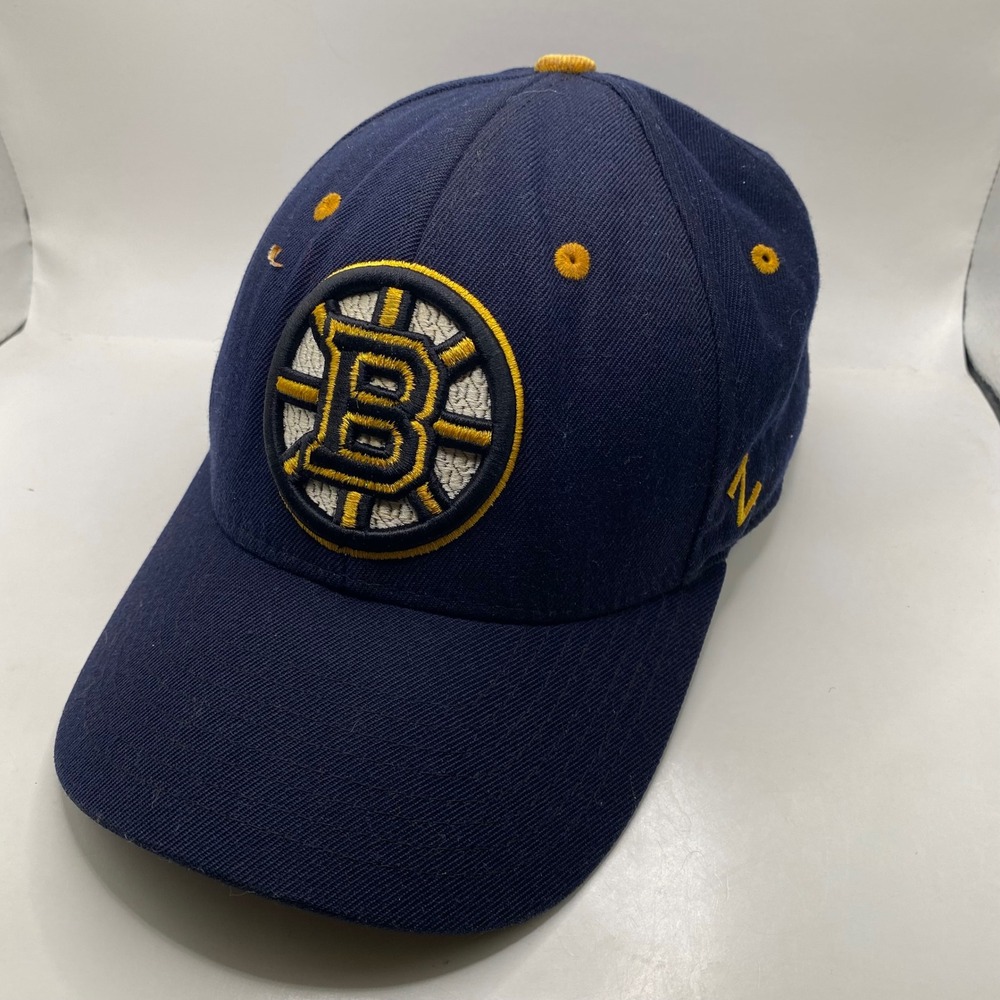 BOSTON BRUINS Zephyr The Z Hat Fitted Cap 7 1/4 Black gold Wool NHL Hockey Mens